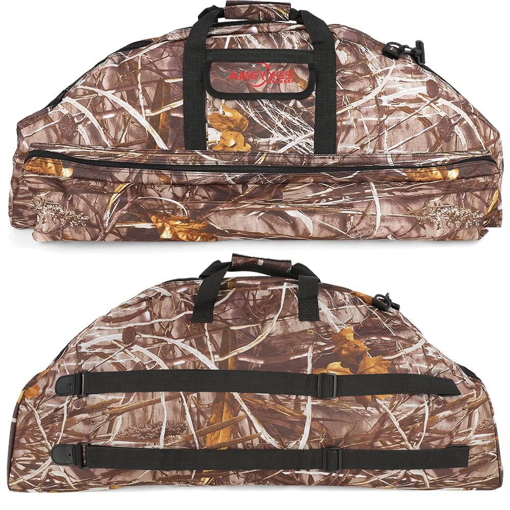 wolfman 115cm étui pour Arc à Poulies Sac Souple pour Arc à Poulies avec Flèche Et Accessoires Poche et Sangles de Sac à Dos