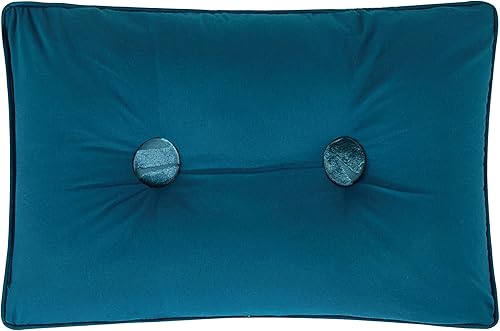 Miniatura 5 de Chic Home Athena King - Juego de edredón jacquard de 5 piezas, diseño de terciopelo quemado con almohadas decorativas, fundas de almohada, color azul