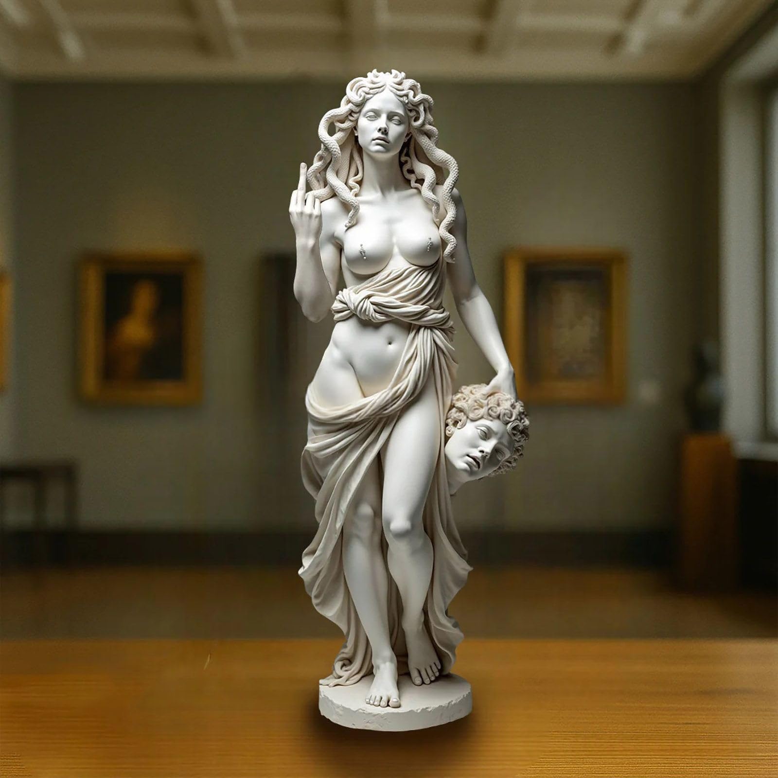 Amazon.com: Yanzhenglip Medusa Sculpture Medusa Attitude The
