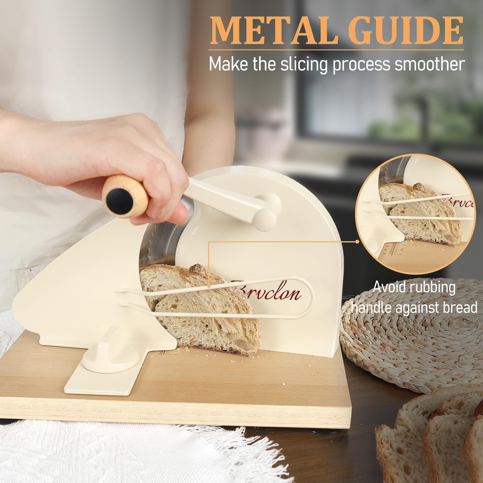 Brvclon Bread Slicer - Make Perfect Slices! -3