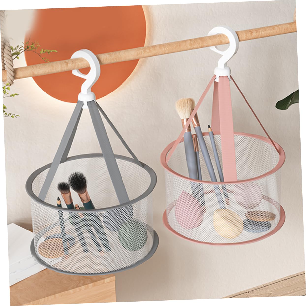 PRETYZOOM Hanging Drying Net Dry Net for Drying Makeup Sponges Cosmetic Tool for Bathroom