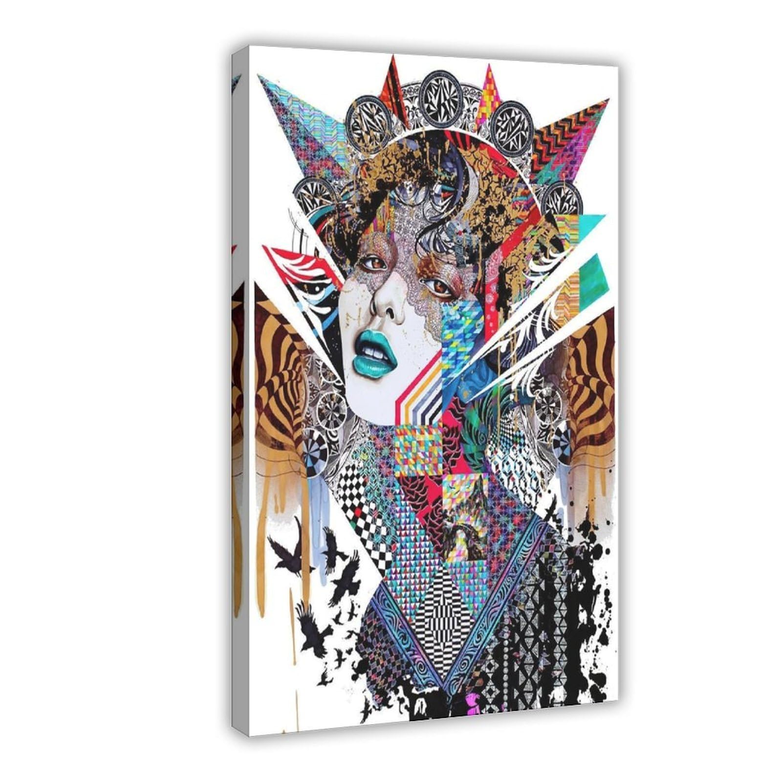 Bareronor Abstract Female Portrait Canvas Poster Bedroom Decor Landscape Office Room Decor Gift 20" L X 30" W