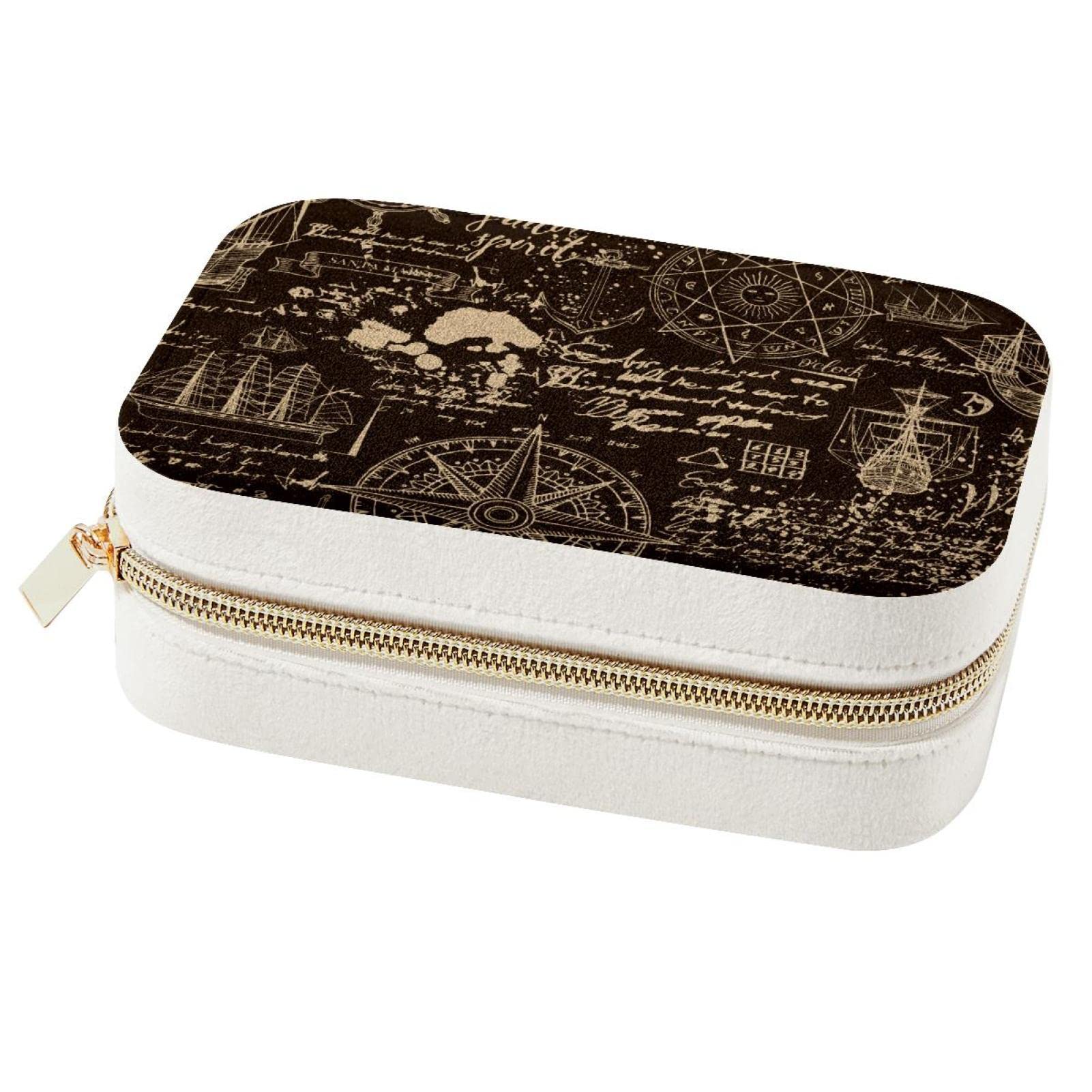 Boîte à bijoux de voyage au motif évasion marine pour vos déplacements