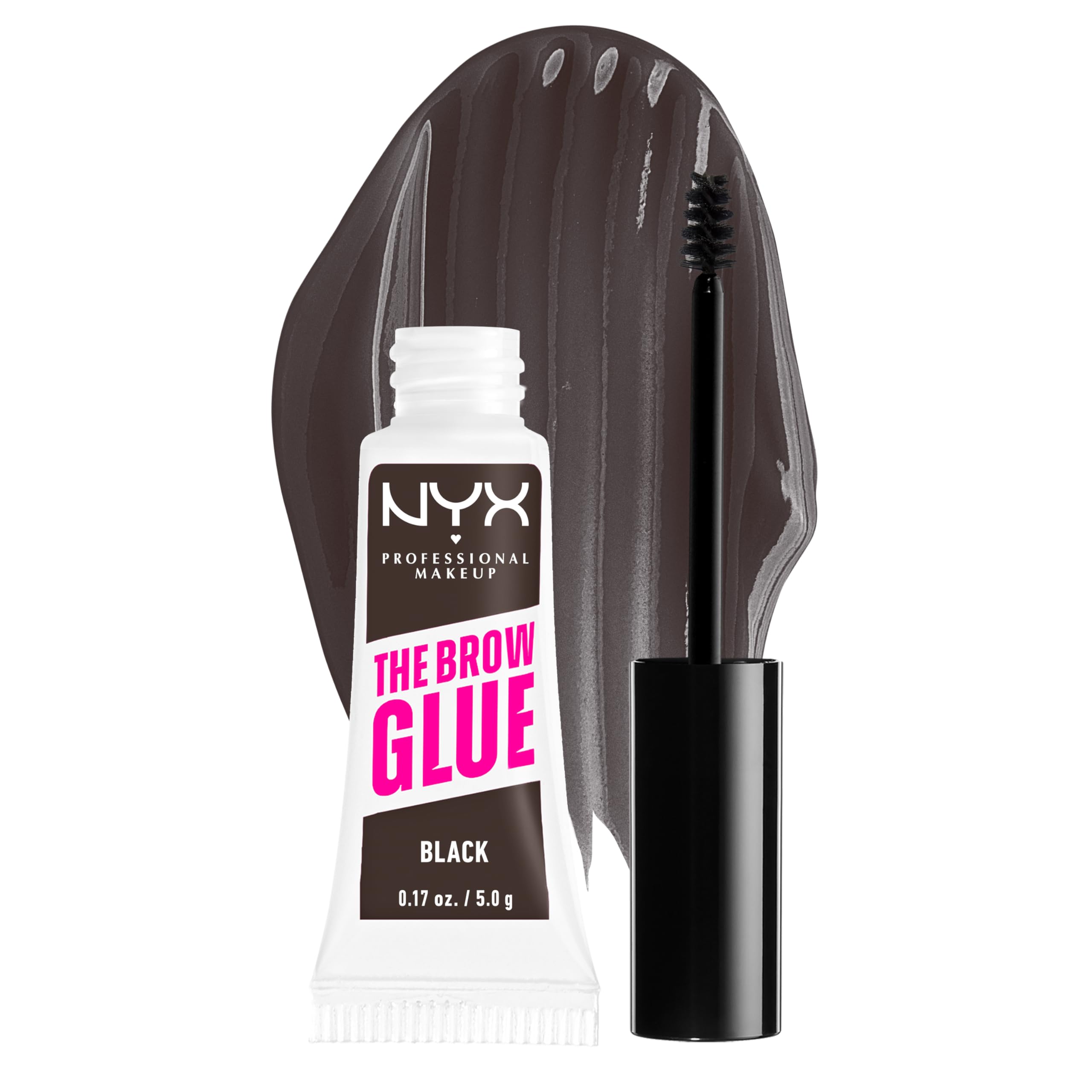 NYX PROFESSIONAL MAKEUPThe Brow Glue, Extreme Hold Tinted Eyebrow Gel - Black