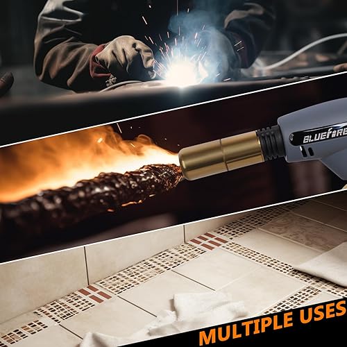 Miniatura 3 de BLUEFIRE MAPP MAP PRO Cilindro de gas propano para soldadura, reparación de fontanería, reparación de plomería, vidrio de iluminación