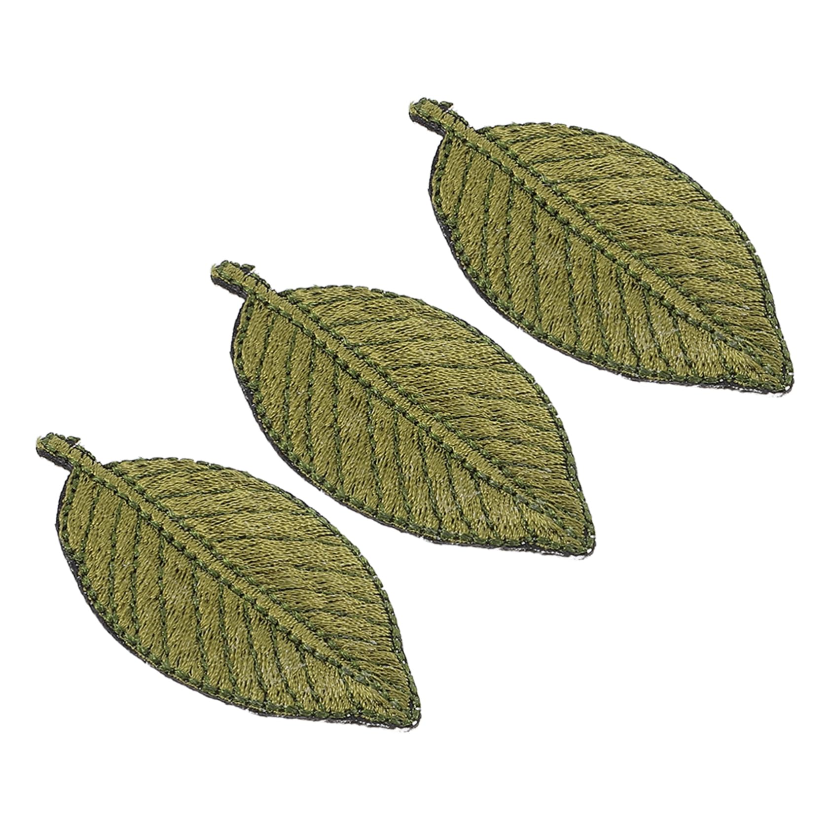 4er Set Bestickte Blatt-Haarspangen Für Damen & Mädchen – Grüne Blattform, Ca. 3,8x5,9 Cm