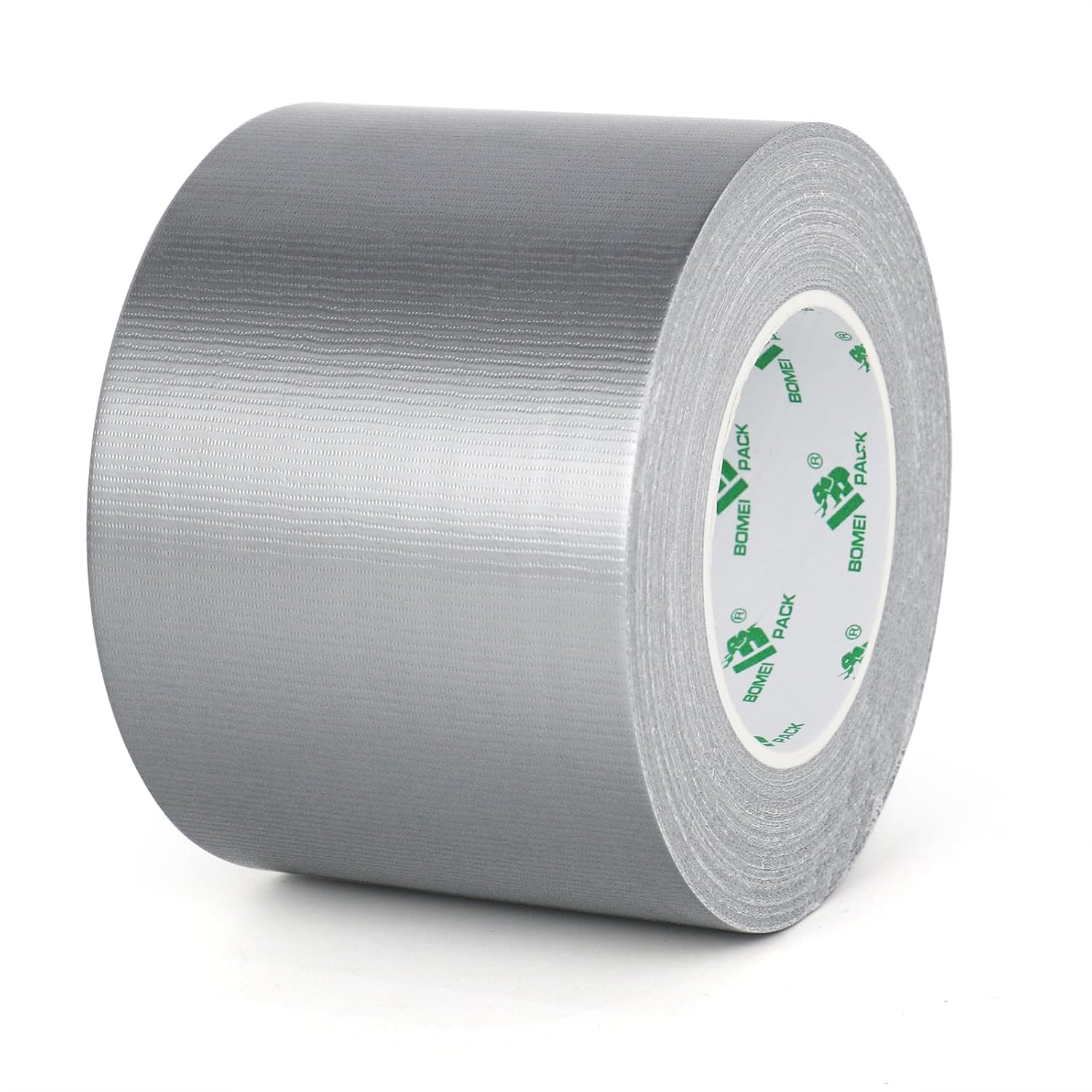 BOMEI PACK Silver Duct Tape Bulk, 4 Inch x 50 Yds Heavy Duty, Strong No Residue All-Weather Tape, Tear by Hand, Multi-Use for Indoor