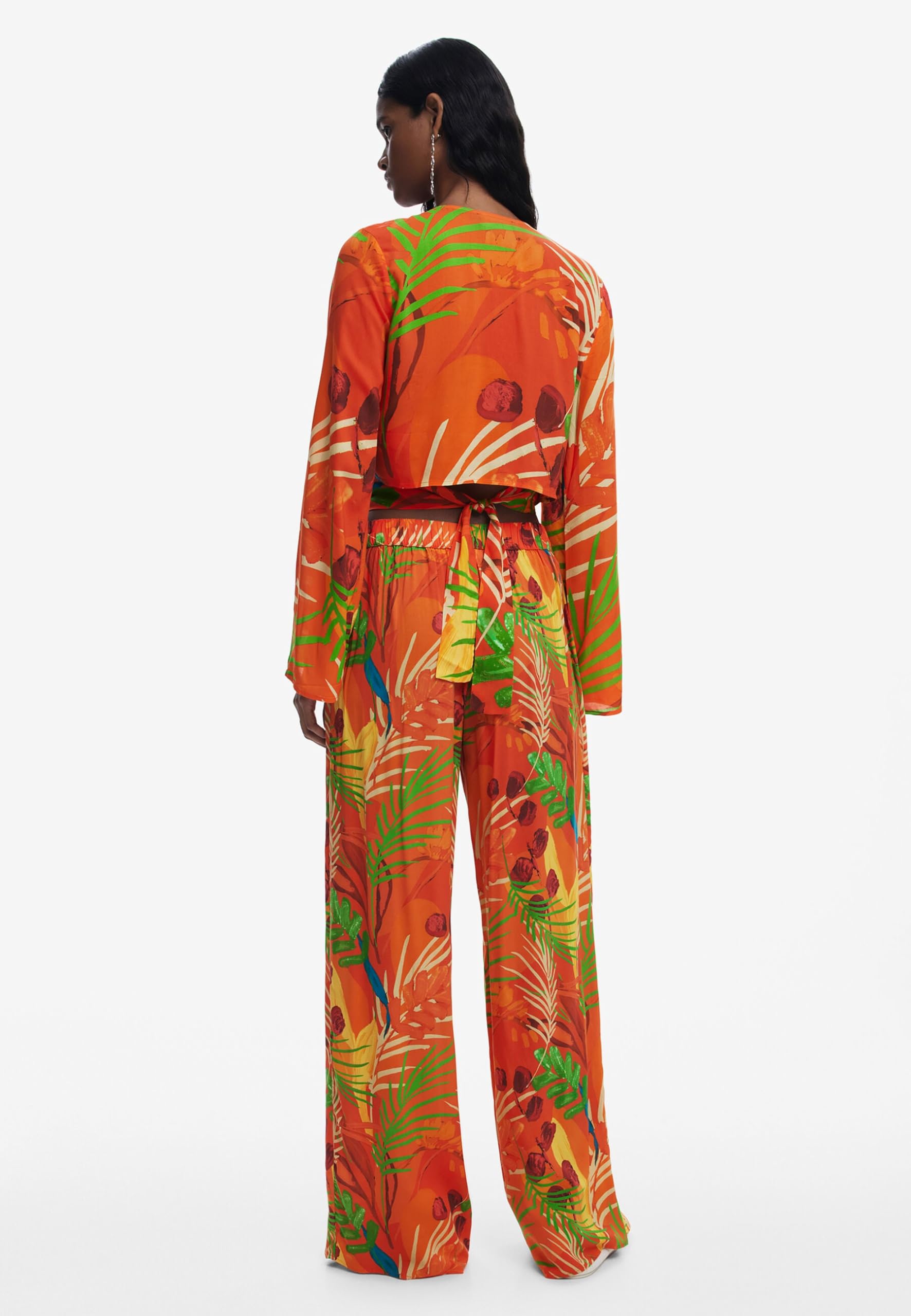 Desigual Swim_Ba Pant, Sunset 7026, XL, Pomarańczowy, XL