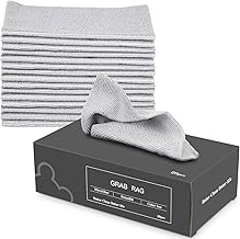قطع قماش من المايكروفايبر، مناديل سحرية سميكة متعددة الوظائف لتنظيف المنزل والمطبخ والسيارة، قطعة قماش تنظيف سحرية سميكة للمنزل والمطبخ والسيارة، رمادي، Small