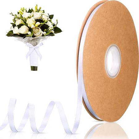Amazon.com: Morex Ribbon Double Face Satin Ribbon, 1/4 inch by 50 yards ...
