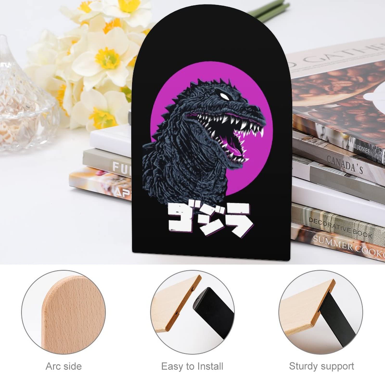 ゴジラ　ブックエンド Amazon.co.jp: ゴジラ ブックエンド 2個セット 図書館 本仕切り 本棚