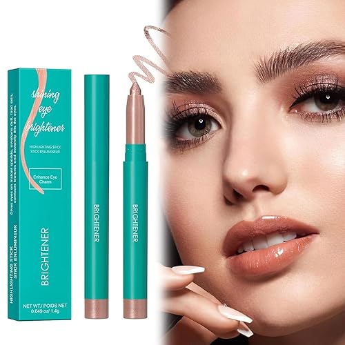 TOWAVE Barra de sombra de ojos, sombra de ojos en barra iluminadora (3# brillo de oro rosa)