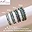 AD Beads Handmade Gemstone Stretch Elastic Bracelet Crystal Healing Reiki Nature\'s Beauty and Spiritual Essence Unisex (10mm, Moss Agate (Universal Connection))