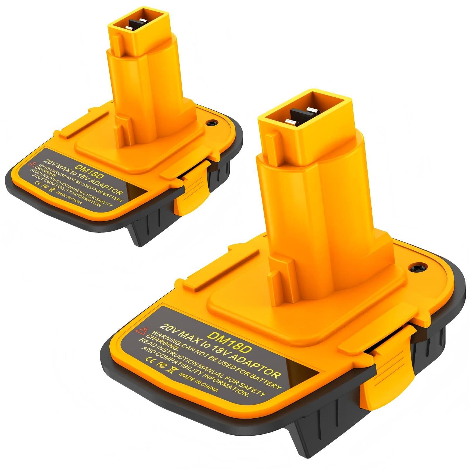 Amazon.com: Azocek 2 Packs DM18D Battery Adapter Converter with