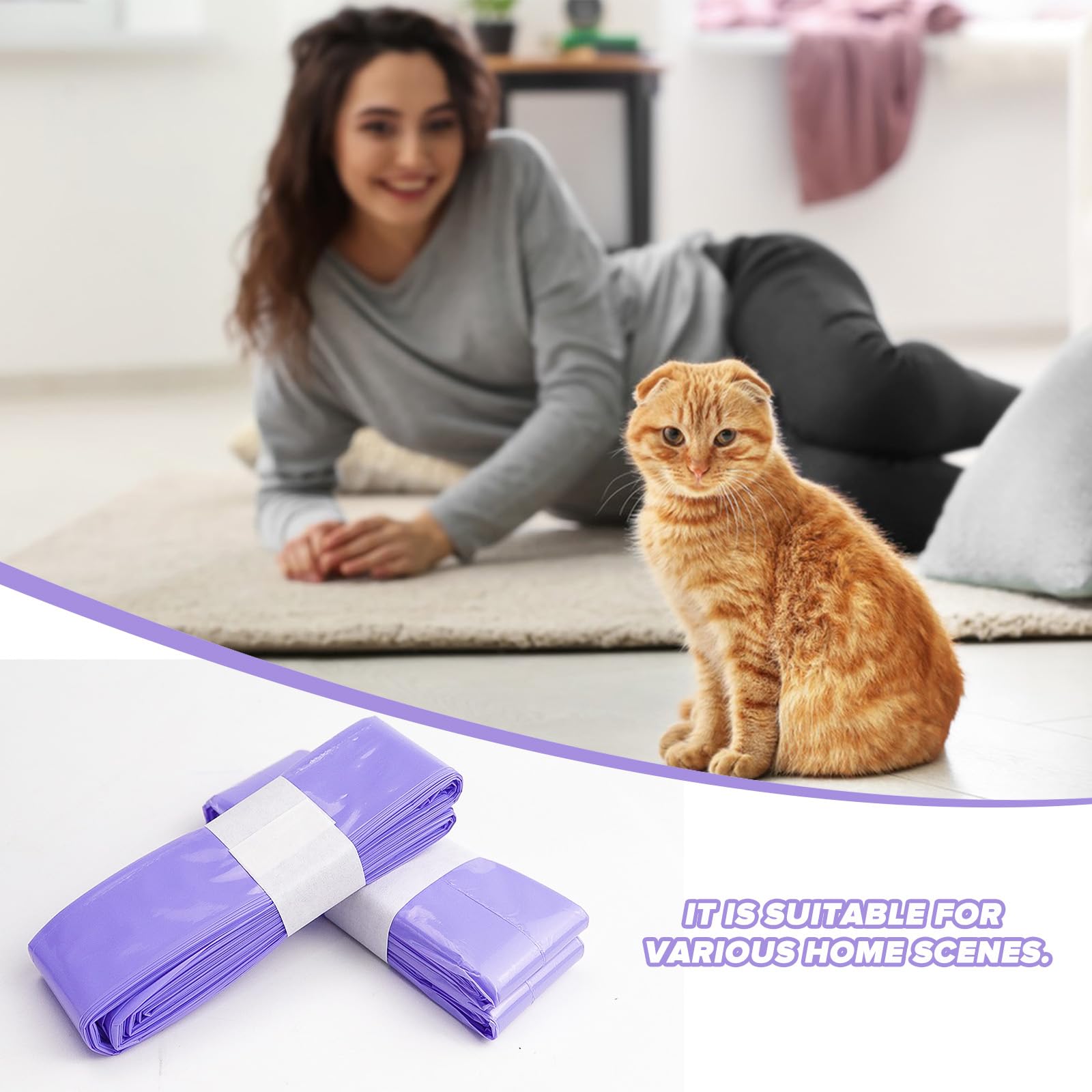 Bolsas Arenero Gatos Bolsa de Repuesto de Arena para Gatos de 10 Recambios Compatibles con Litter Genie Cartucho (Sin incluir Cartucho)
