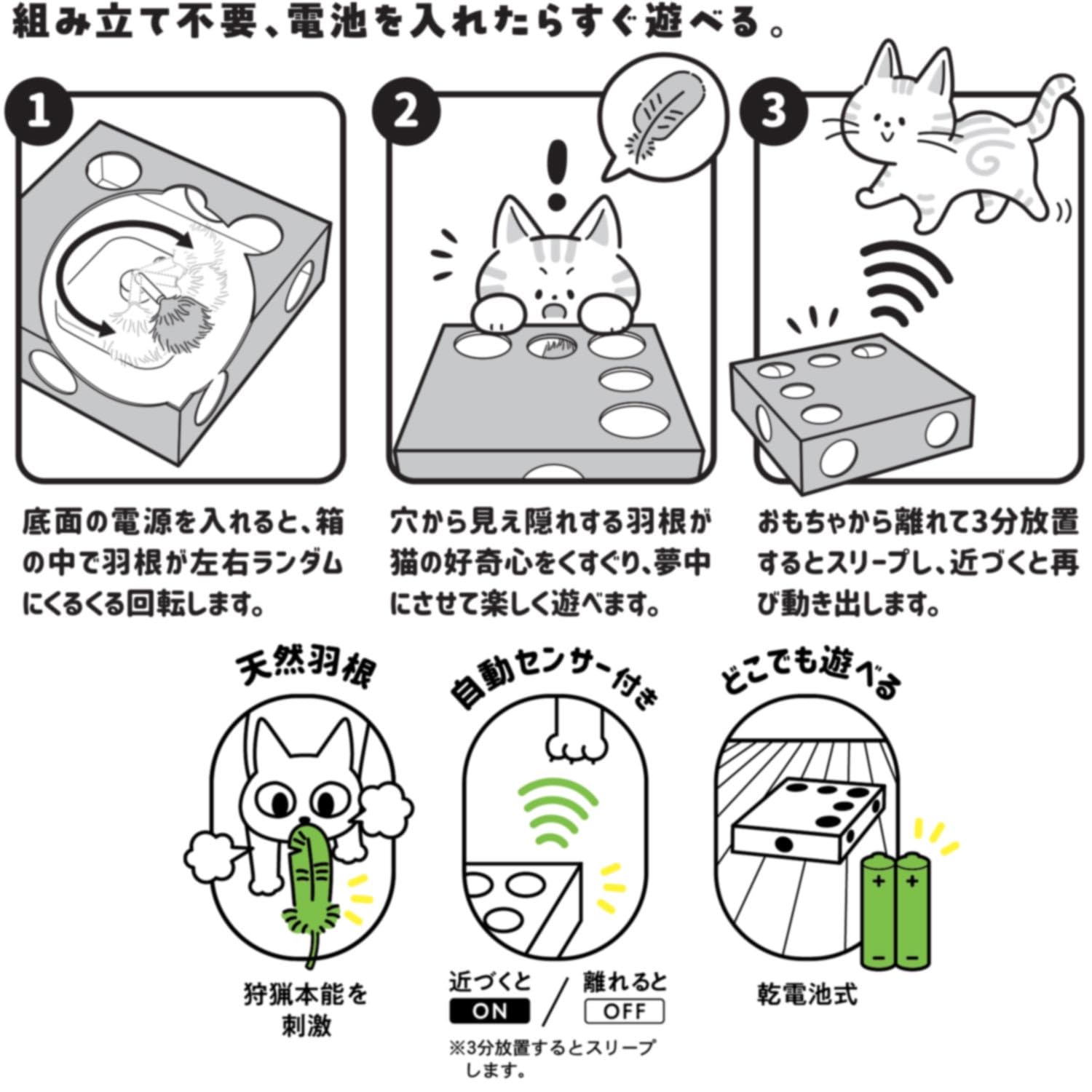 Amazon | キャティーマン (CattyMan) じゃれ猫 電動めちゃくちゃ遊び