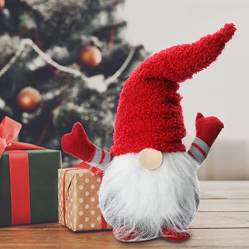 Miniatura 6 de Barba de gnomo precortada 1 juego hecho a mano con bigote de piel sintética enana pequeñas bolas de nariz sin terminar para bricolaje, Navidad,