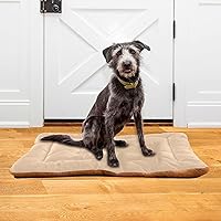 Vista 30 de Dog Bed Mat Soft Comfortable Anti-Slip Bottom Pet Mat Washable Cat Kennel Crate Pad for Small Medium Large Pets 18x24in Hot Pink Beige