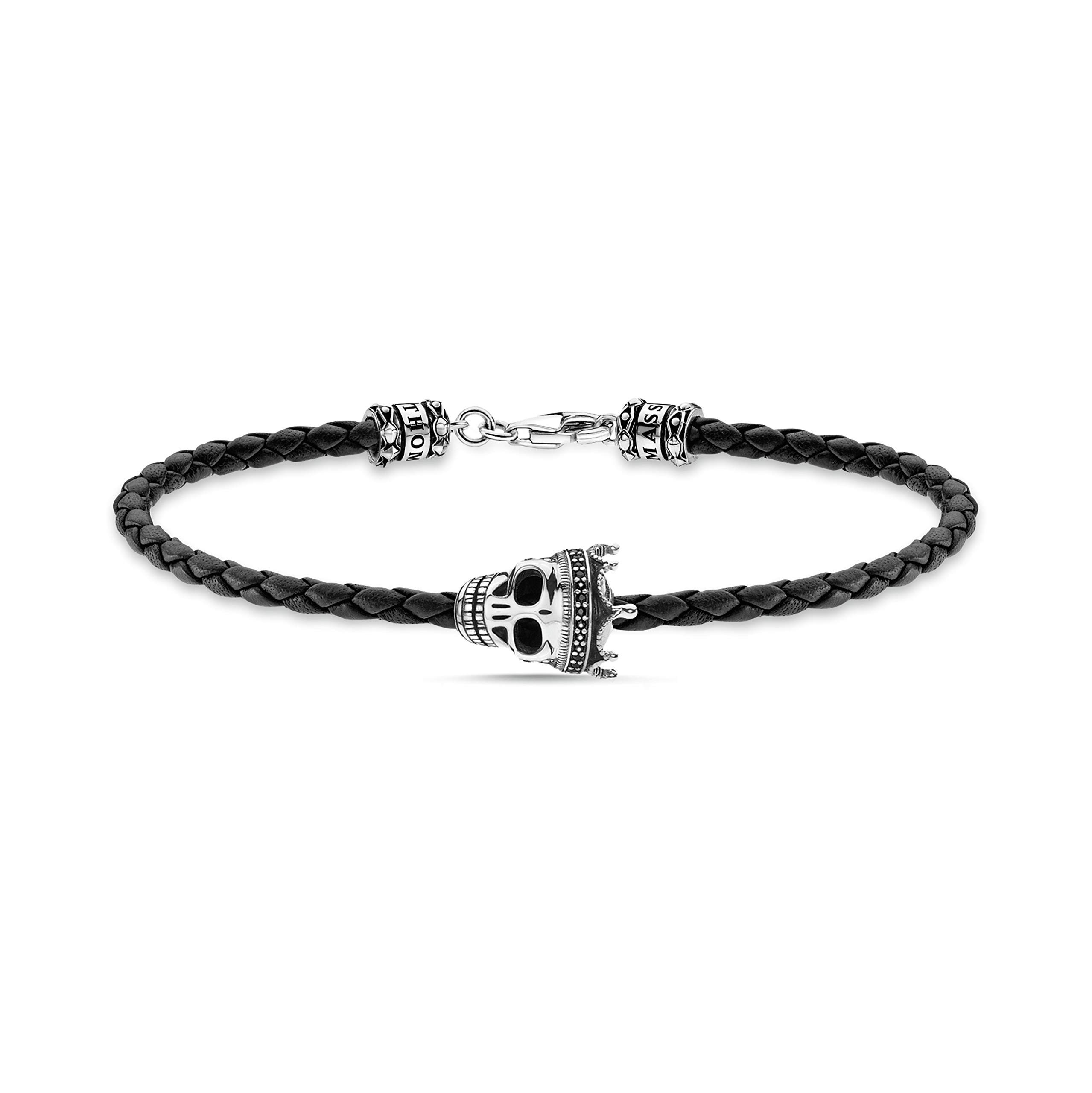 Amazon | Thomas Sabo Rebel At Heart Skull King ビーズブレスレット 