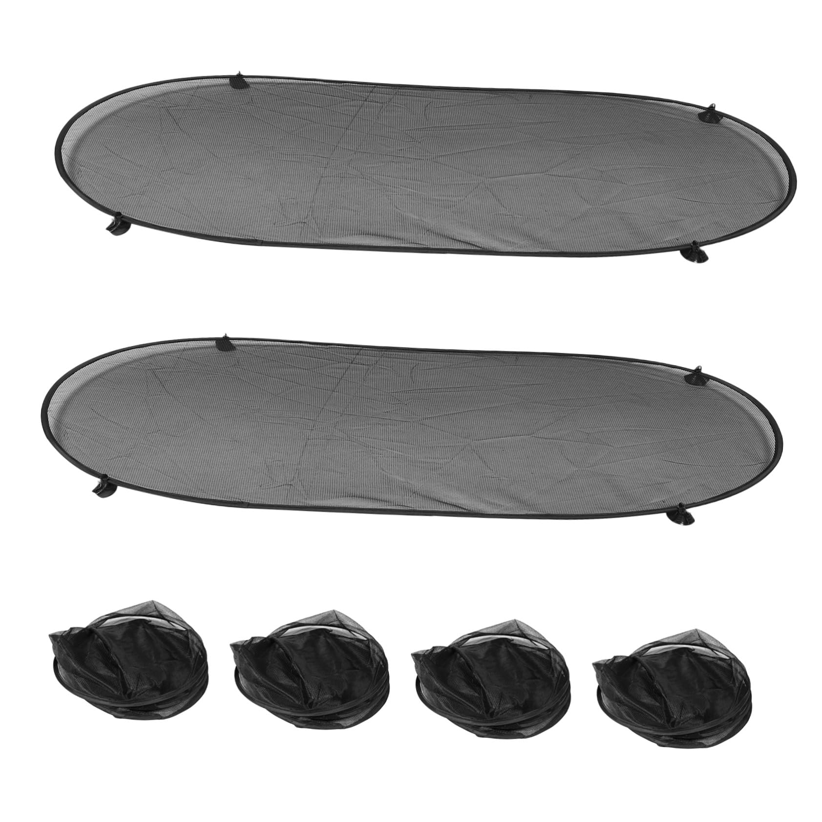 STOBAZA 6 Pièces Pare-Soleil Maille Anti-UV pour Vitres Arrière et Latérales Ventouse Protection Intimité et Blocage pour Camion SUV Installation Rapide et Réutilisable