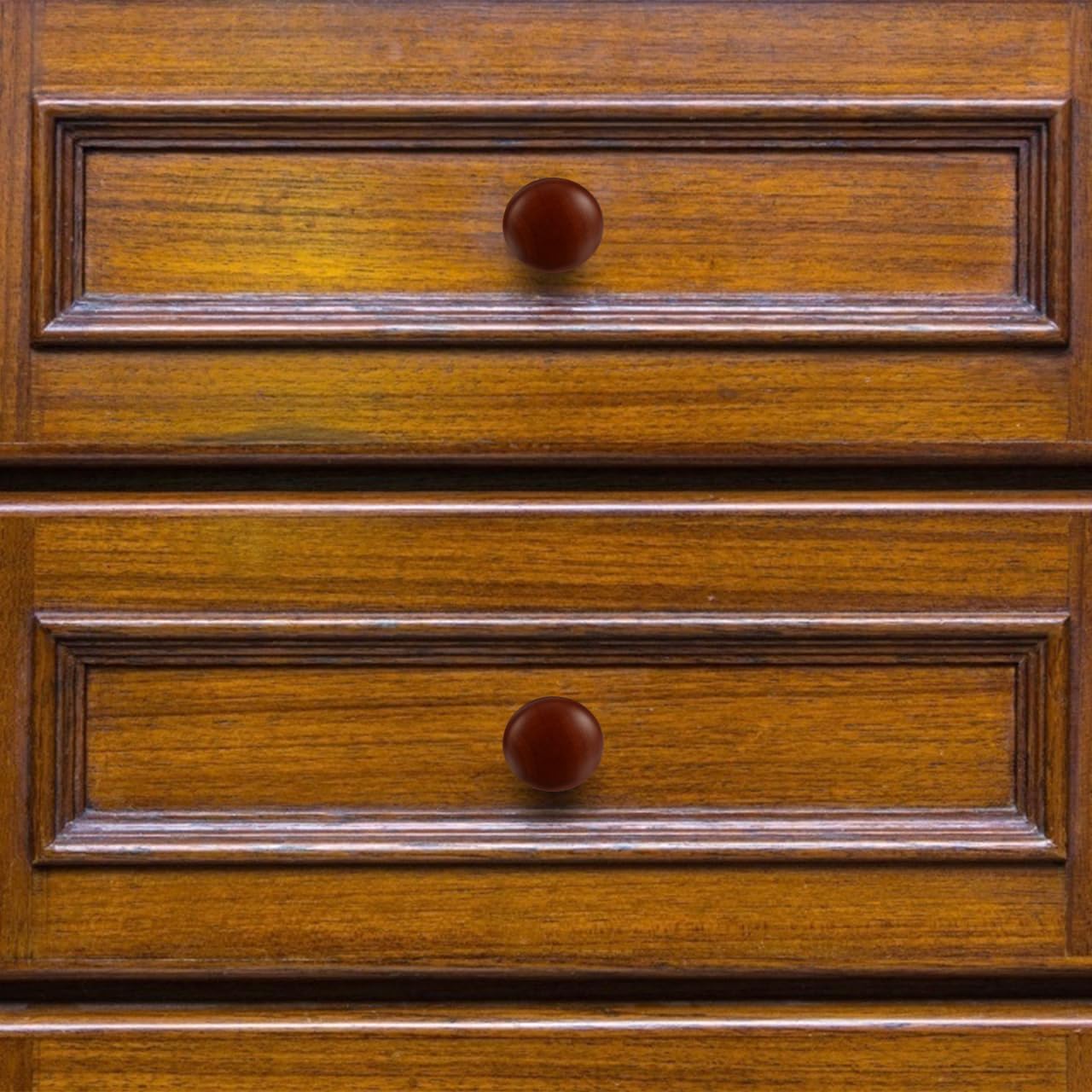 Angoily 8Pcs Solid Wood Cabinet Knobs 1.53 Inch Round Door Handles for Wardrobe Drawer Furniture Pulls Durable and Easy to Install