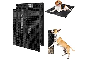 2 Pack Dog Back Scratcher, Itching Post Pad for Pets, Gentle Massage...