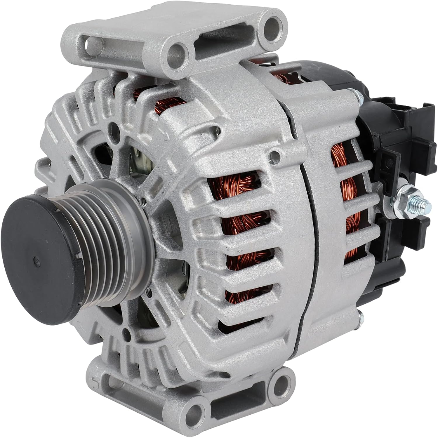 SCITOO Alternator Fits for Mercedes-Benz for E-Klasse 2011-2015,for Mercedes-Benz for E-Klasse T-Model 2010-2016,for Mercedes-Benz for GLK-Klasse 2008-2015 12V 180Amp CW 6 Groove Pulley 11738