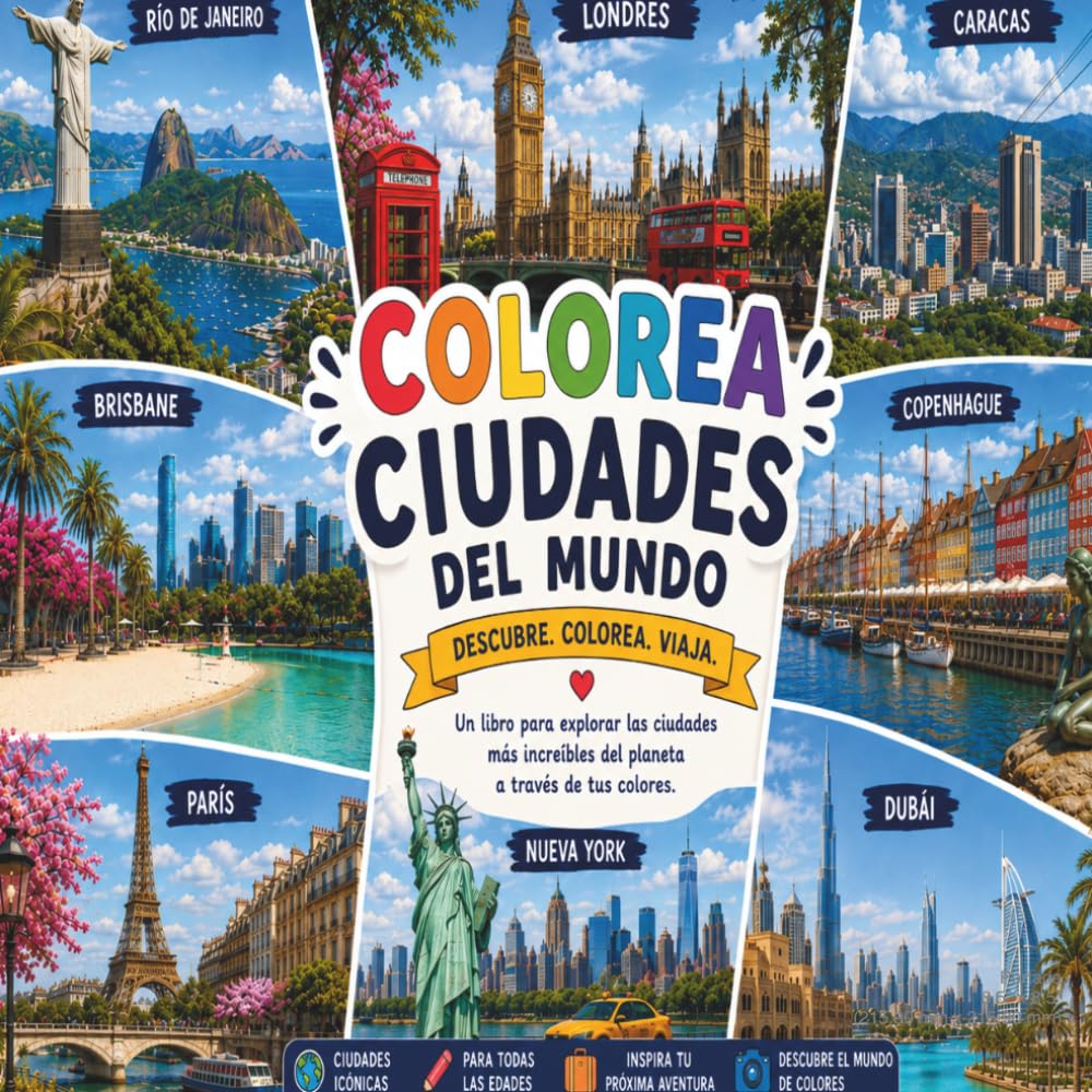 Colorea el Mundo: Ciudades del Mundo
