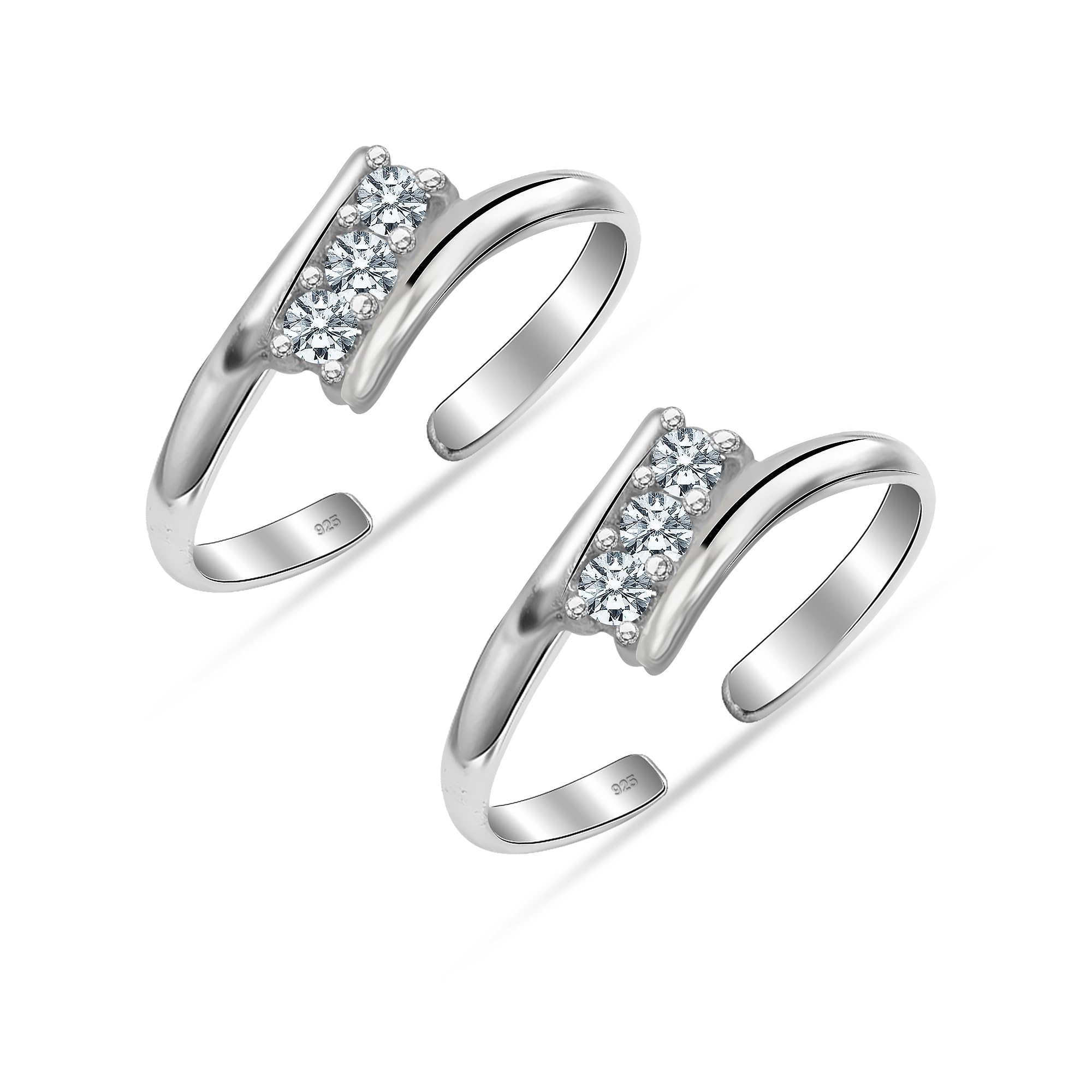 LeCalla 925 Sterling Silver CZ Toe Ring for Women | BIS Hallmarekd Linear Zircon Womens Toe Rings | Elegant and Comfortable Toering jewelry Gift | Anniversary Birthday Wedding Gifts (B0DB8J2HFZ) Amazon Price History, Amazon Price Tracker
