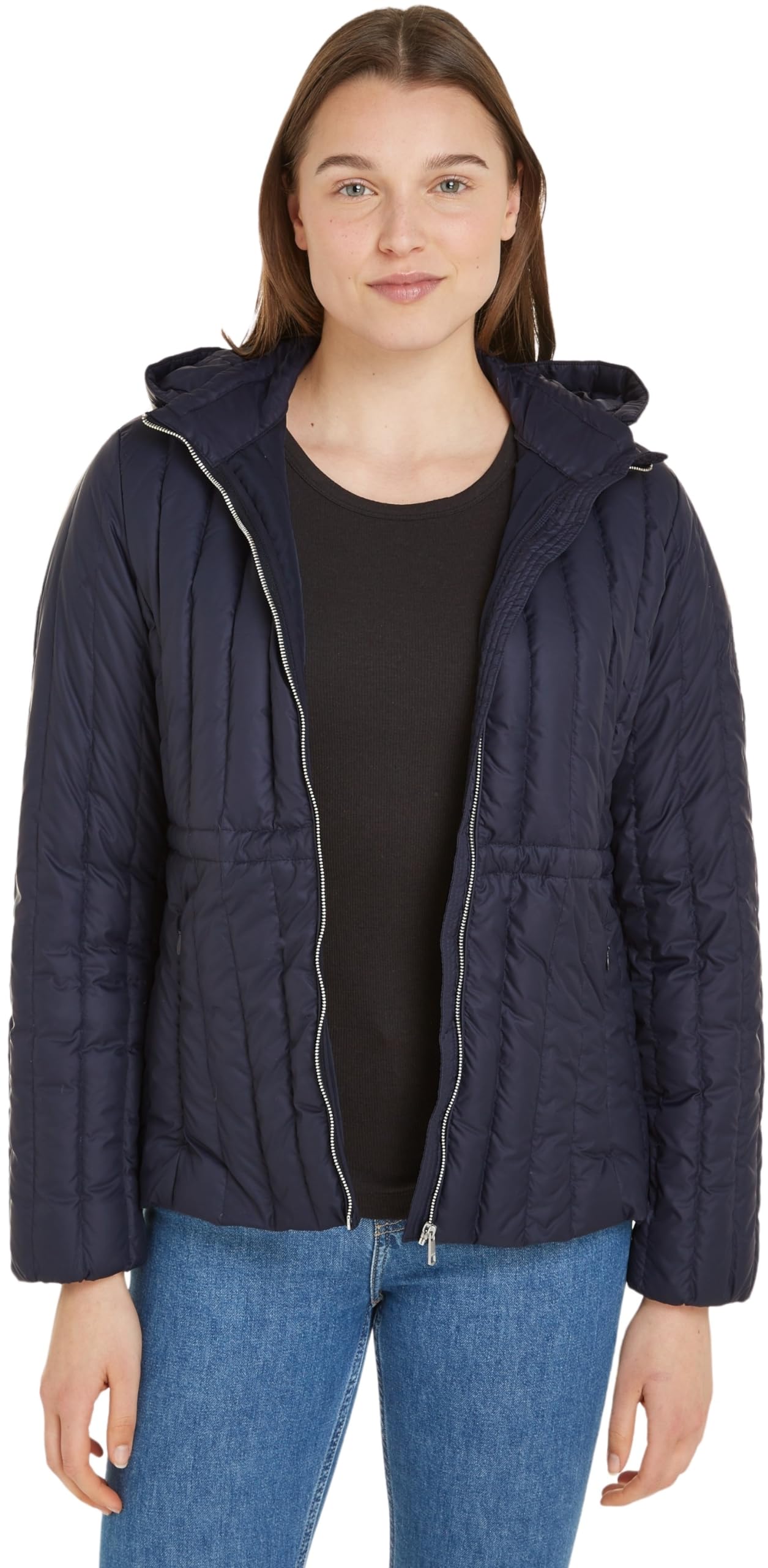 Tommy Hilfiger Women Feminine Lw Down Jacket Down Jackets, Blue, 3XL