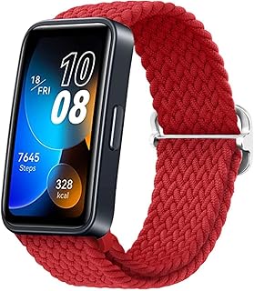 سوار رياضي مضفر بديل مرن وناعم وقابل للتعديل من النايلون متوافق مع هواوي باند 8/ هواوي باند 9/ هواوي باند 10 من دلع موبايلك