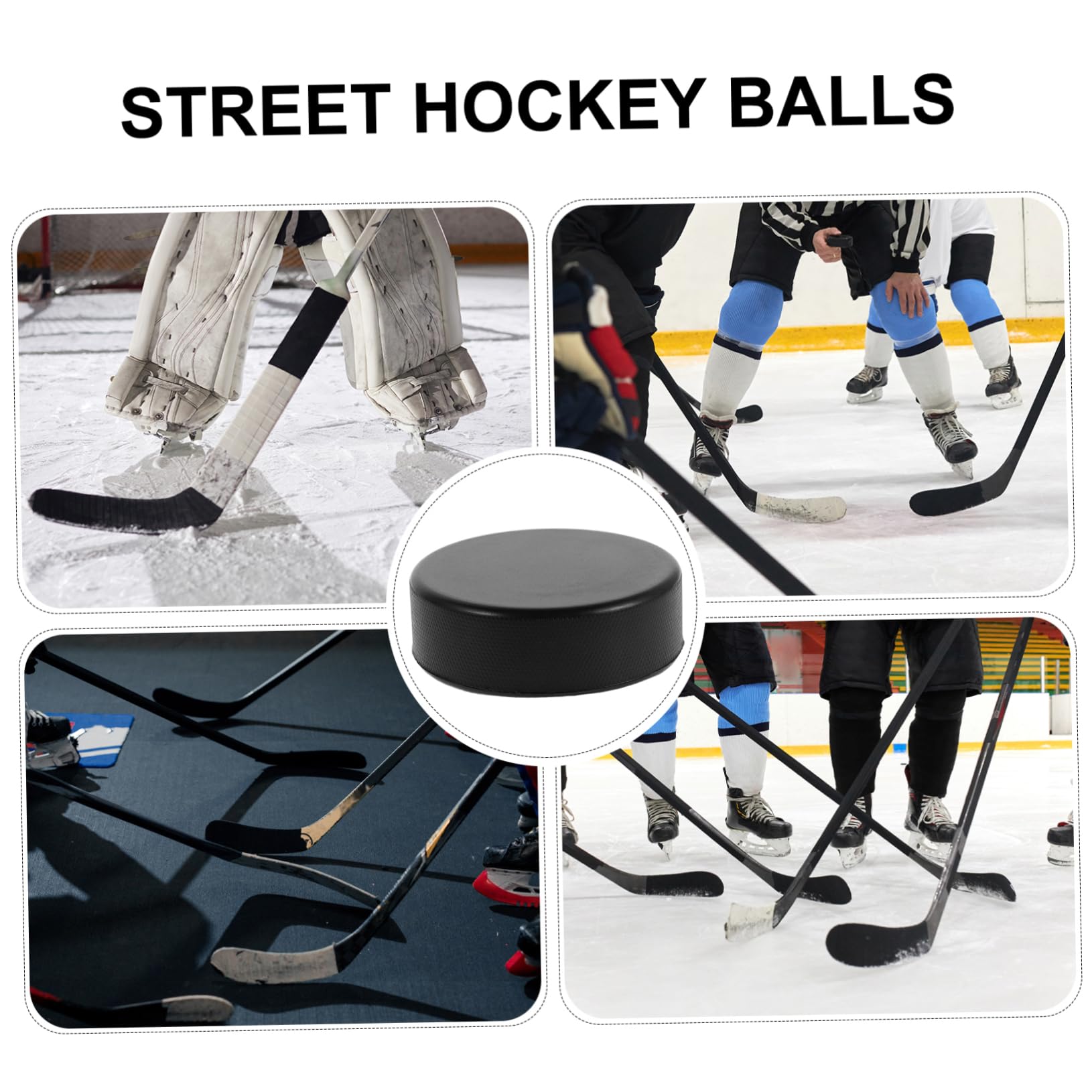 BESTonZON 20pièces Palets De Street Hockey pour Entraînement Salle Ou Extérieur De Rechange pour Matériel De Hockey
