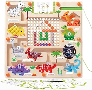 Montessori Toys 2 3 4 5 6 Years, Magnetic Game, Educational Games, Toys from 3 Years, Children's Toys, Wooden Toys, Gift 2-6 Years Children Boy Girl.