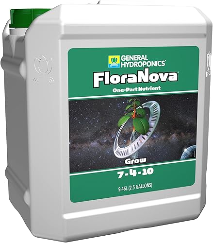 FloraNova Grow 2.5Gal General Hydroponics Gh Flora Nova Nutrient de 2.5 galones ;...