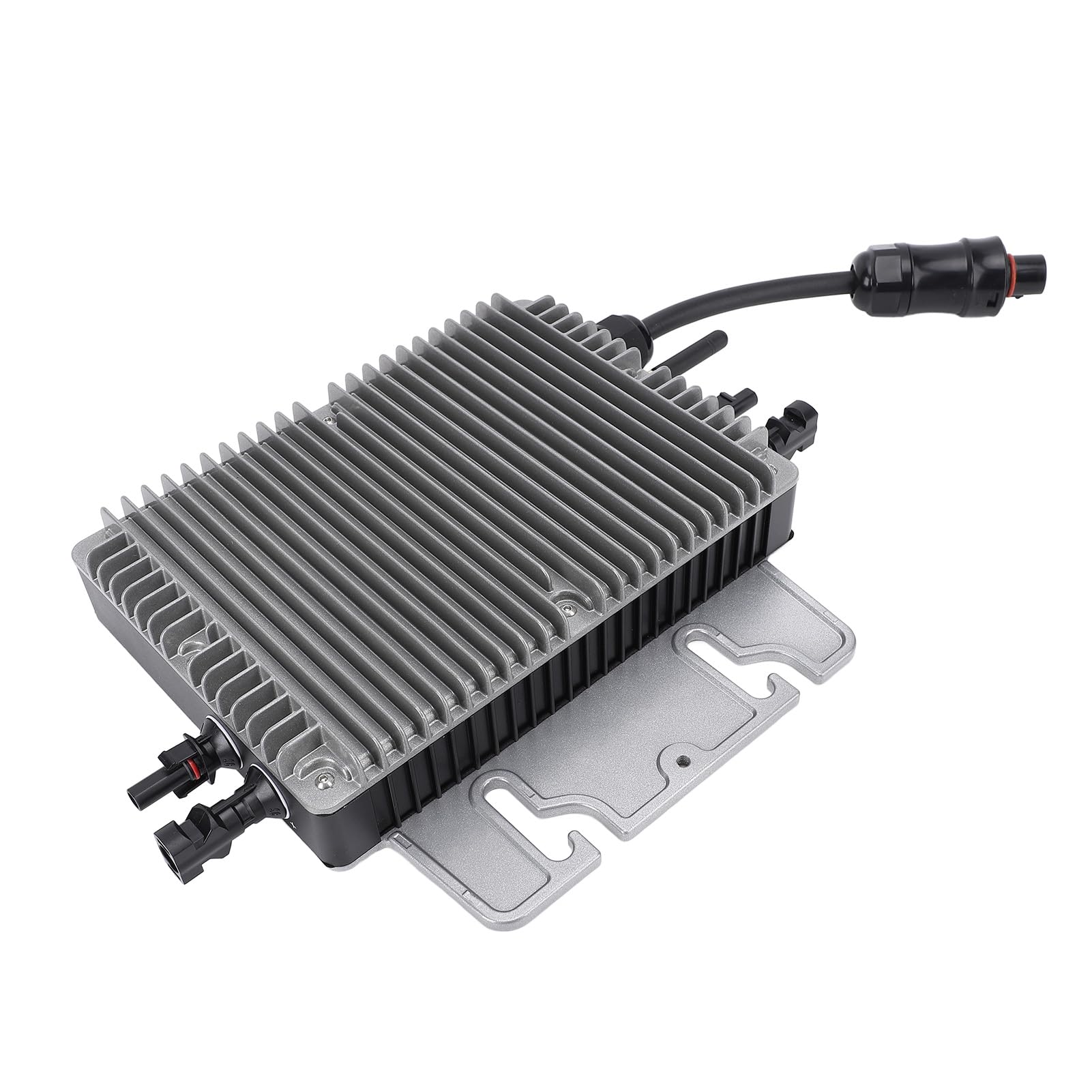 LiebeWH Solar-Mikro-Wechselrichter, WiFi-Grid-Tie-Wechselrichter aus Aluminiumlegierung, 700 W MPPT, IP67 Wasserdicht, Dual-PV-Eingang 2 X 435 W AC110 V für Kleine und Mittlere Haushaltskraftwerke
