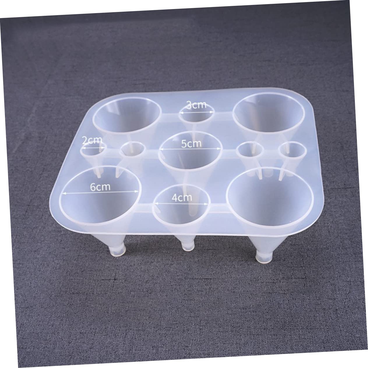 SHINEOFI 2piezas Molde De Silicona Para Repostería Forma De Cono Compartimentos Para Pasteles Fondant y Manualidades Para Hornear y Decorar Postres