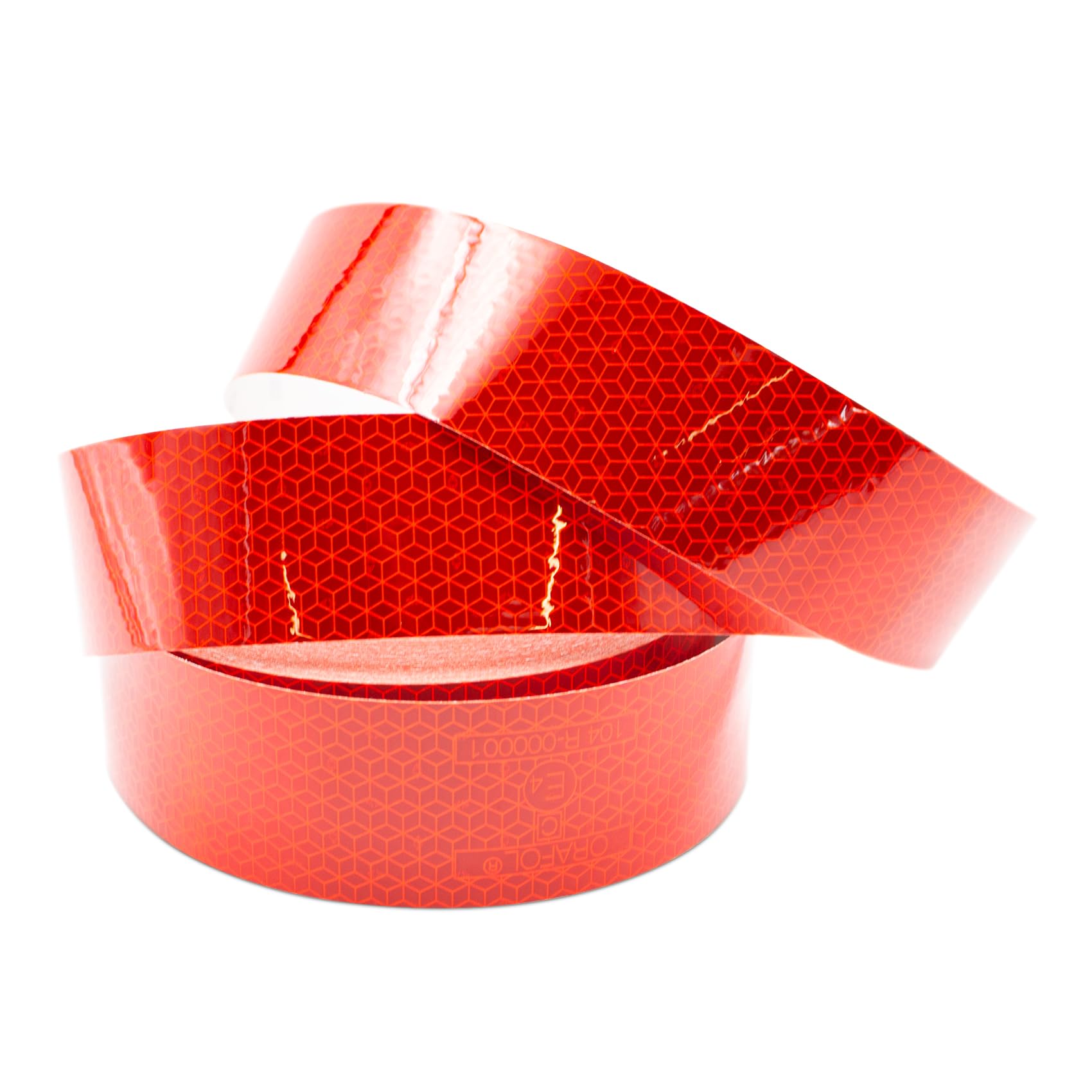 Finest Folia Orafol VC104+ Rigid Grade Konturmarkierung 50mm Reflexfolie Reflexband für Anhänger LKW Auflieger Markierung Warnmarkierung wetterfest (Rot, 10 Meter)