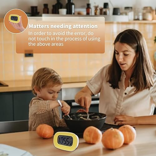 Miniatura 10 de Reloj digital con temporizador, reloj magnético de cuenta regresiva, cronómetro para cocina, aula, estudio, gimnasio, sonido fuerte o silencioso,