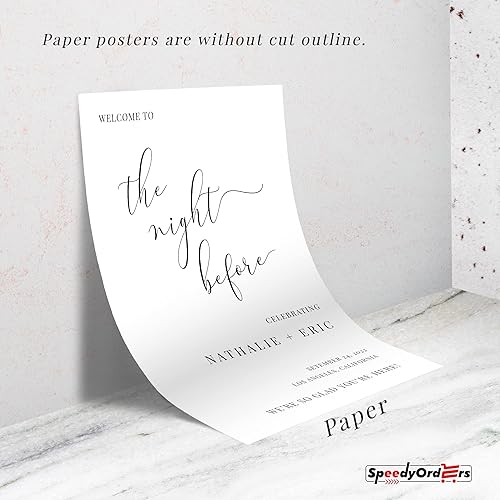 Miniatura 6 de Letrero personalizado de la noche antes de la boda, letrero personalizado de bienvenida a la noche anterior, cartel de boda para ceremonia de cena