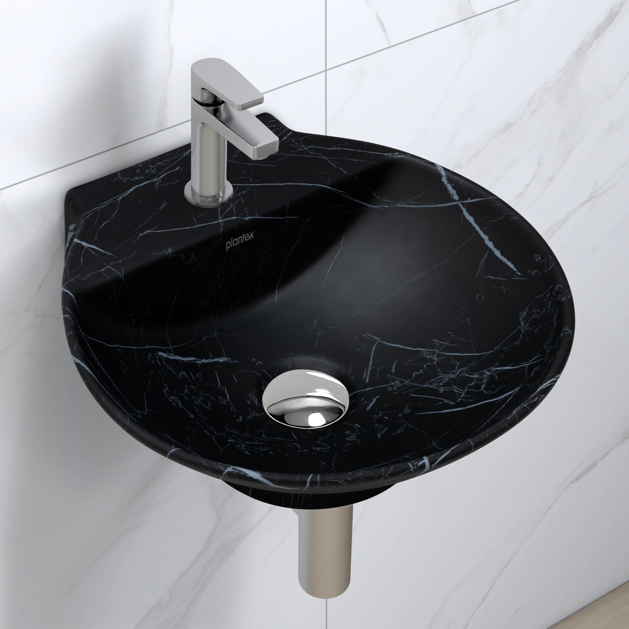Plantex Ceramic Wash Basin - Black -11