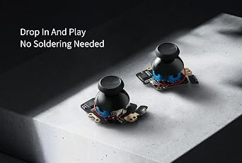 GuliKit Hall Effect Joystick Module For Steam Deck OLED, Electromagnetic Thumbstick Replacement with Original Touch Sensing, No Soldering, One-Key Calibration,Joysticks with Caps(Not for LCD)