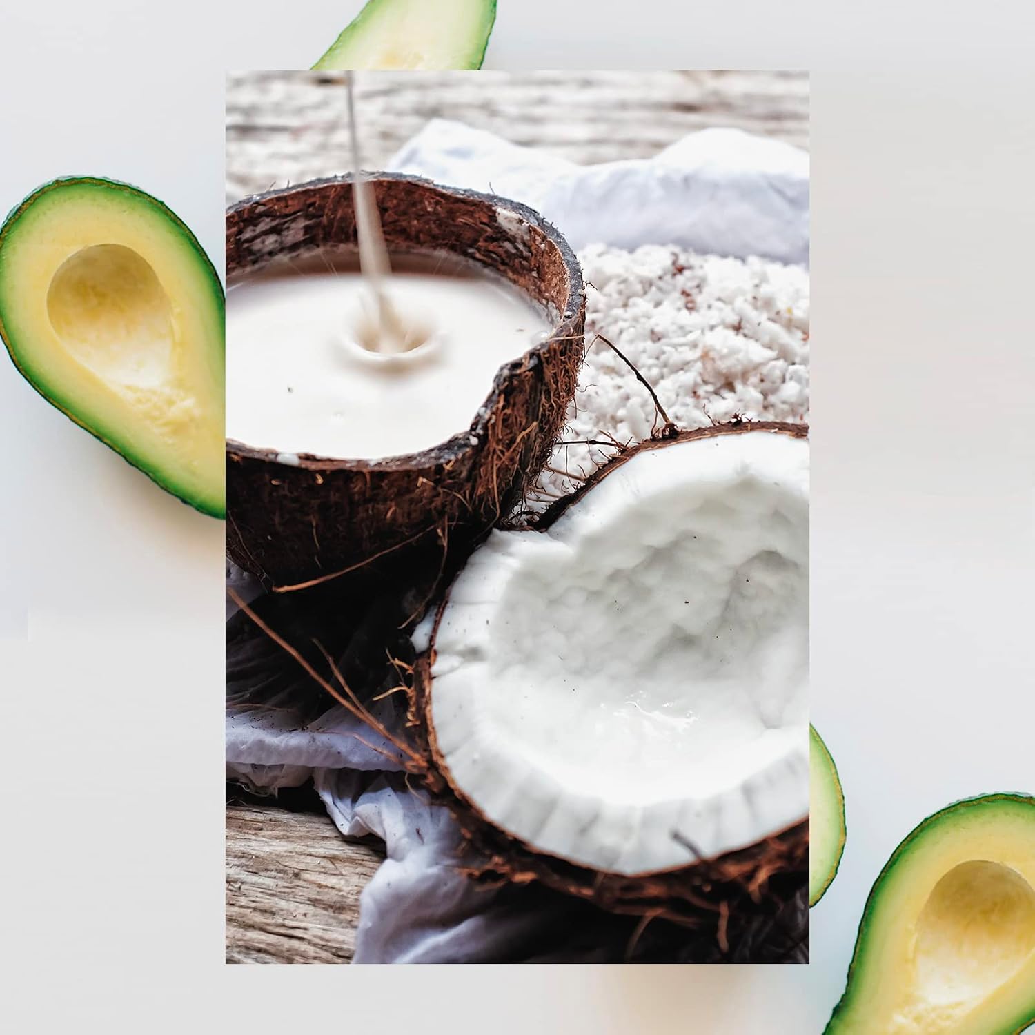 RAW SUGAR Healing Power Hair Masque | Avocado Oil + Banana + Coconut Milk + Agave | 12 oz