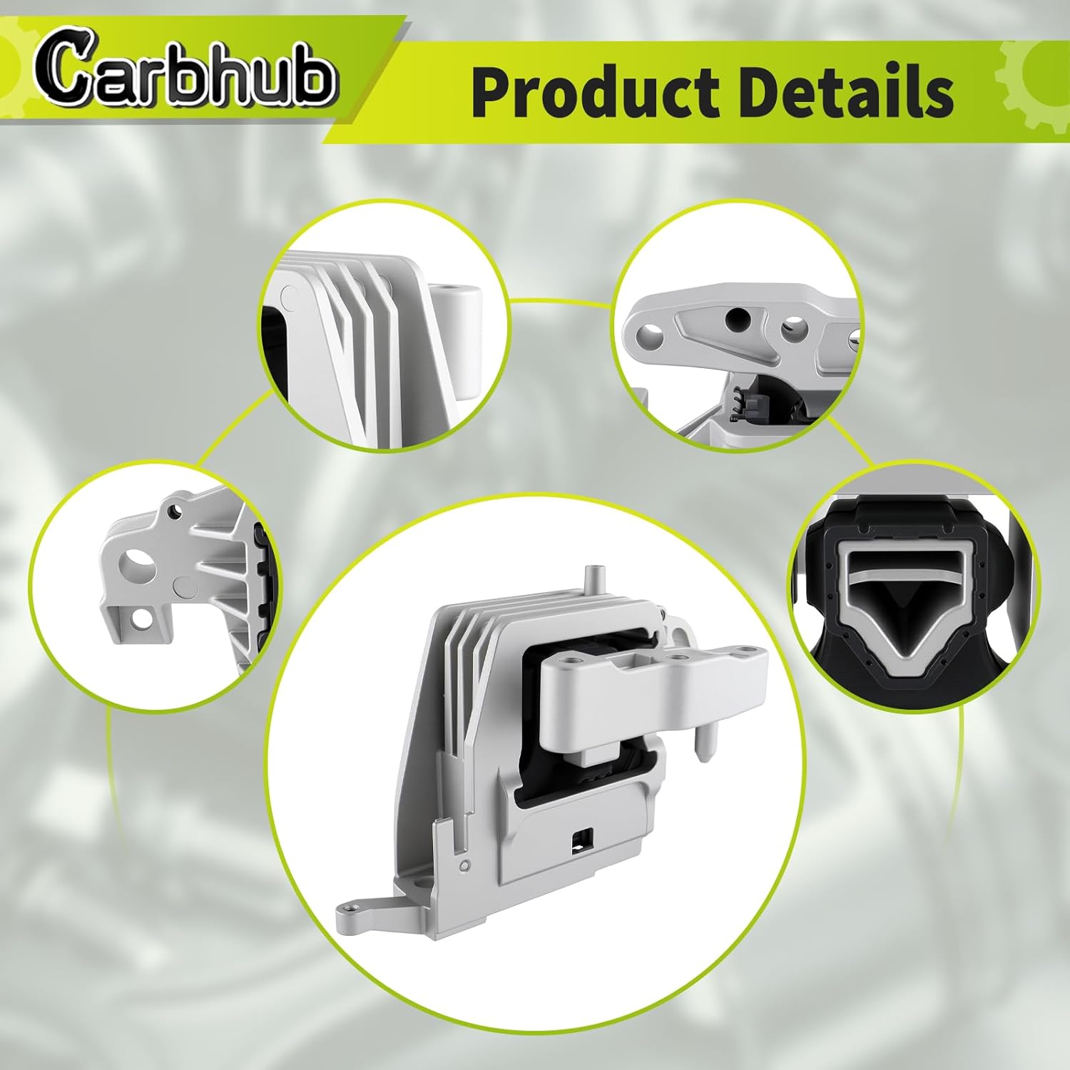 Carbhub 22116885934 Right Engine Motor Mount Compatible with BMW X1 2016-2021, X2 2018-2021, 228I 2020-2021 for Mini Cooper 2015-2021 Clubman 2016-2021 Countryman 2017-2021 Replace EM-7413 22116875626