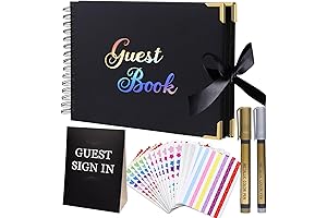 Personalized Wedding Guest Book Album with Pen for Polaroid Picture, DIY Instax...