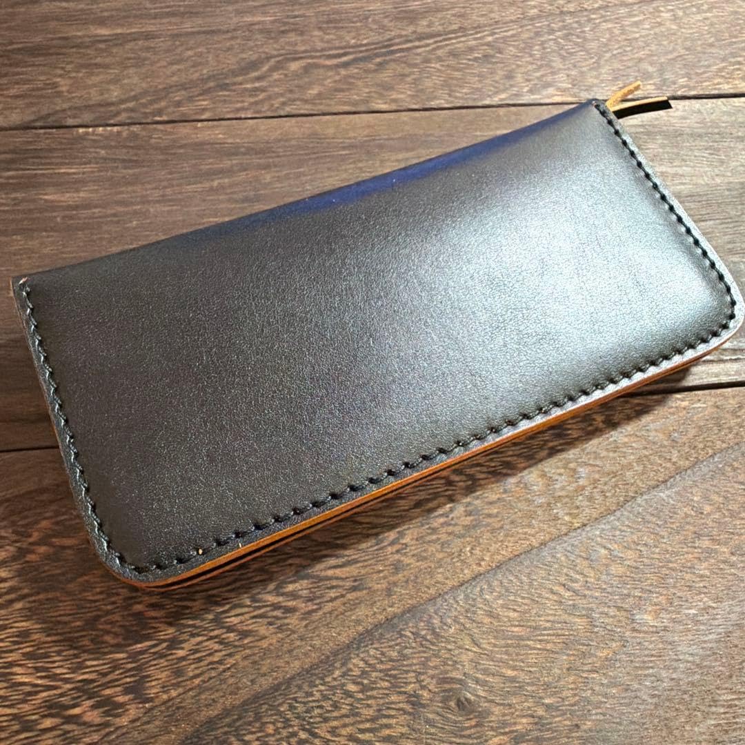 Amazon.co.jp: 【ノーブランド品】栃木レザー トラッカーウォレット 茶