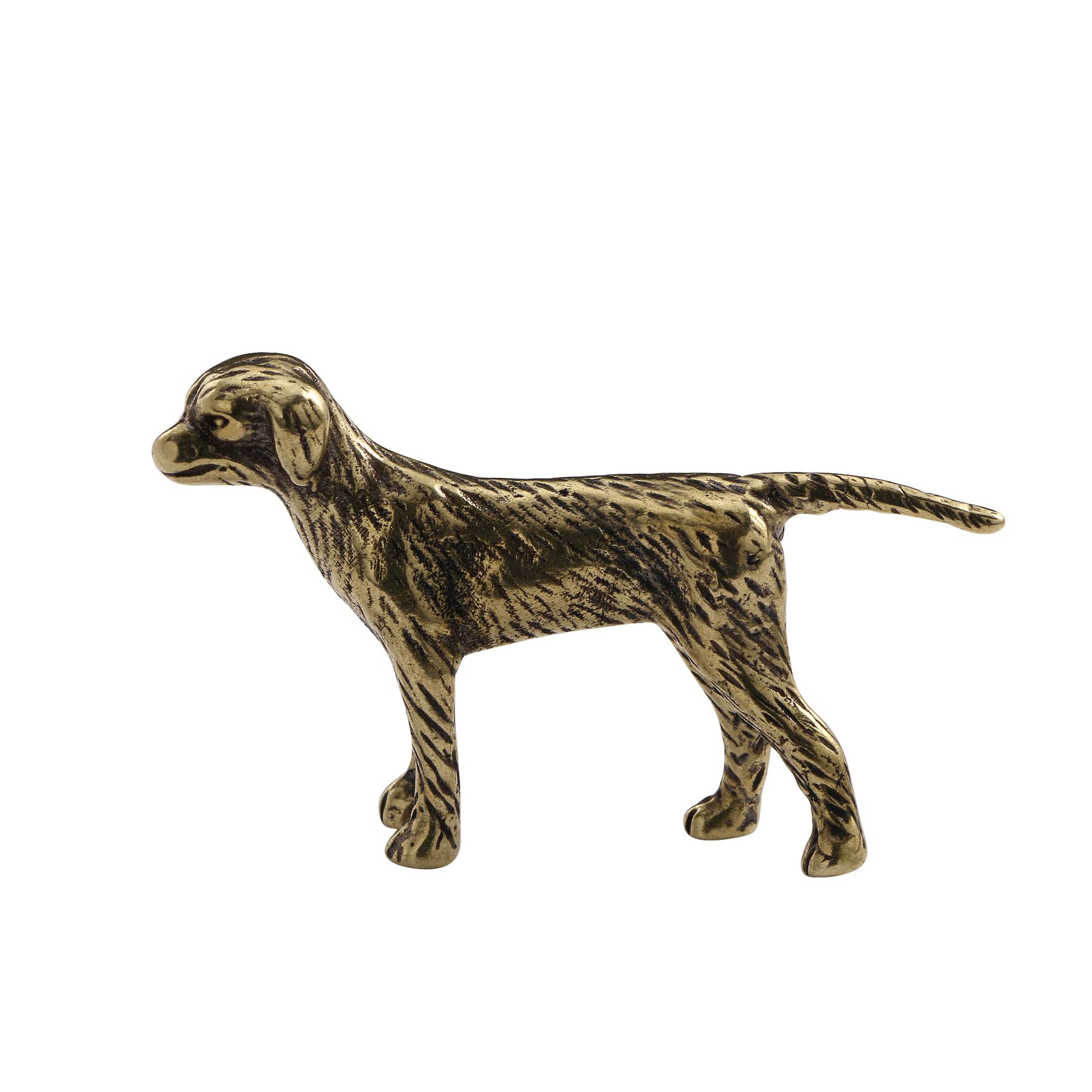 NGDFGR Brass Cute Rural Dog Model Miniature Figurines,Bronze Interesting Animal Zodiac Statue Sculpture Desktop Ornament Home Bonsai Landscaping Sand Table Car Decor Accessories
