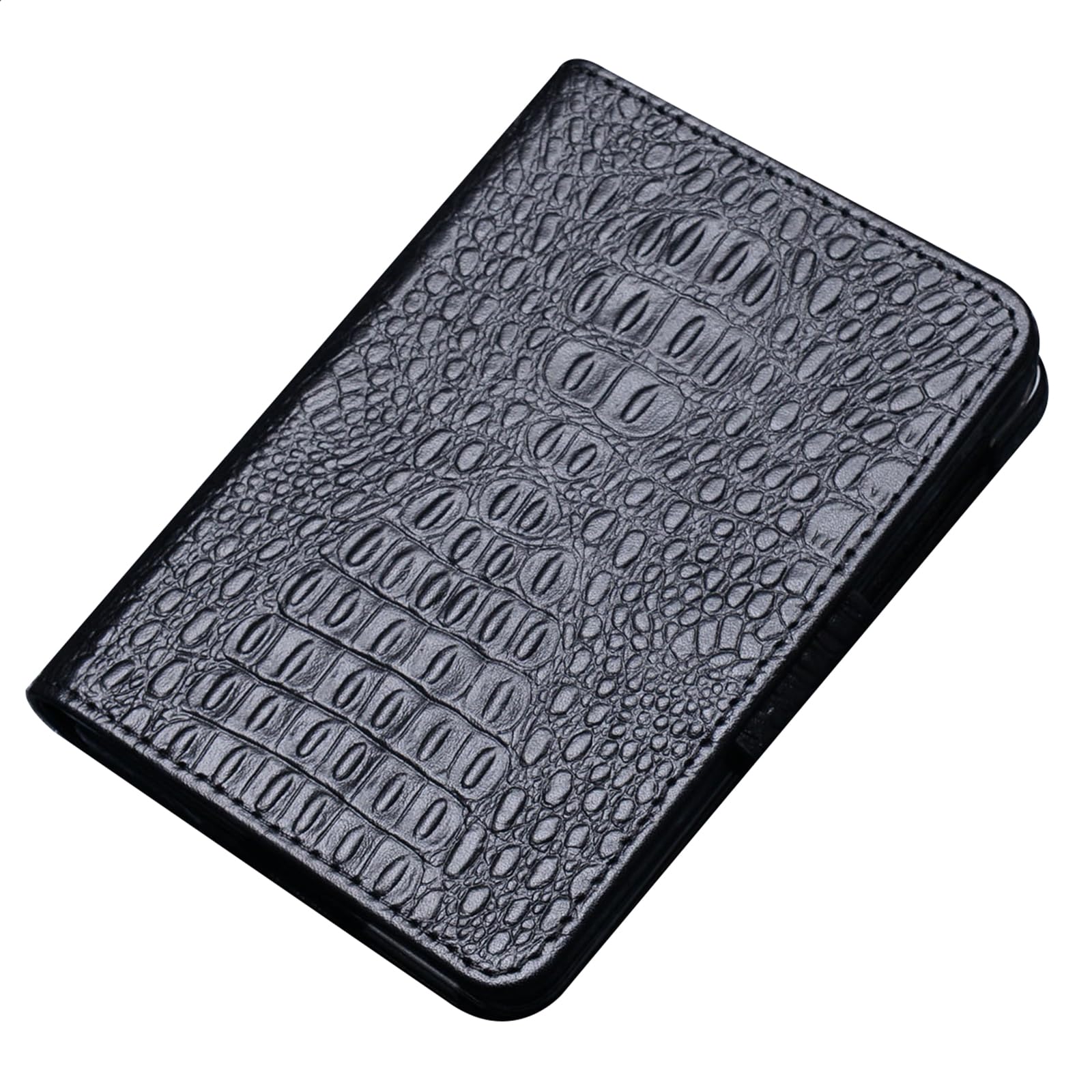 Coque en cuir véritable crocodile pour Huawei Pura X Max avec protection caméra