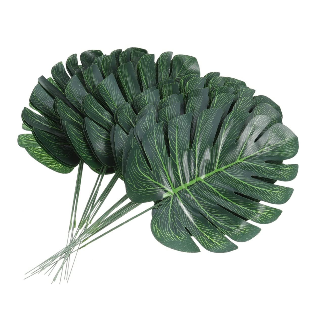MAGICLULU 3 Set Di Viti Artificiali Realistiche Da Parete Piccole Dimensioni Foglie Verdi Finte Fiori Di Monstera Decorazioni Per La Casa E Lufficio 30 Pezzi * 3