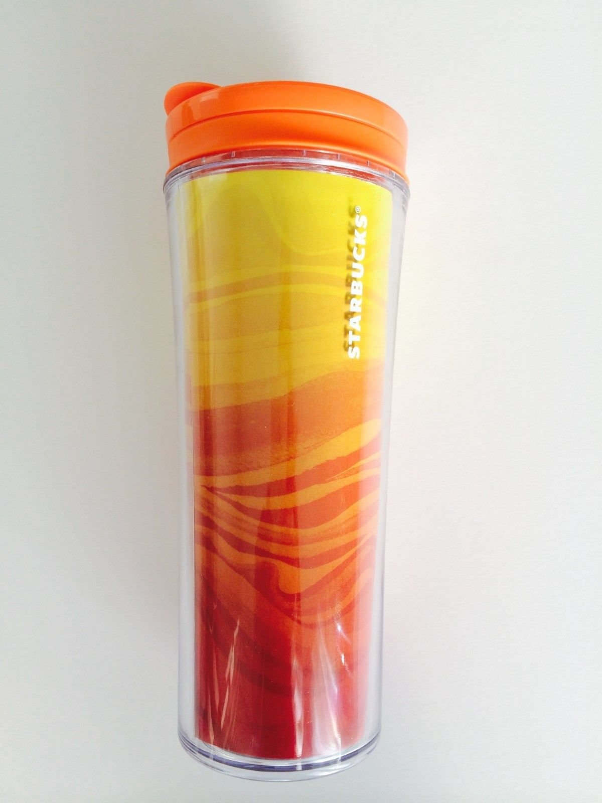 Starbucks Hawaii Lava Orange Tumbler, Travel Coffee/tea Cup 12 Oz