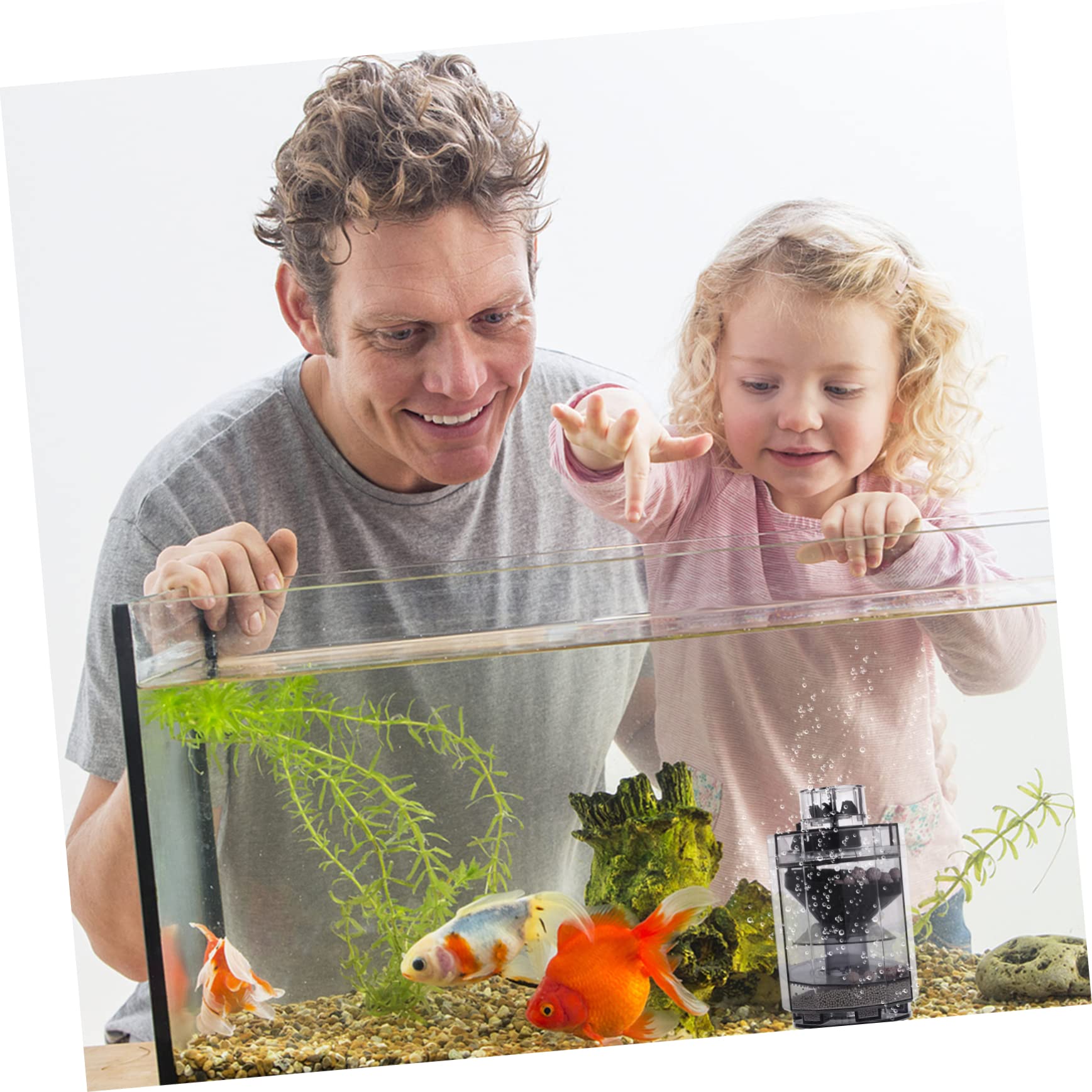 Housoutil 3 Stücke Fisch Aquarium Floss Reiniger Flasche Aquarium Pumpe Batterie Pumpe Aquarium Unterdrückung Wasser Minen Abs Grau